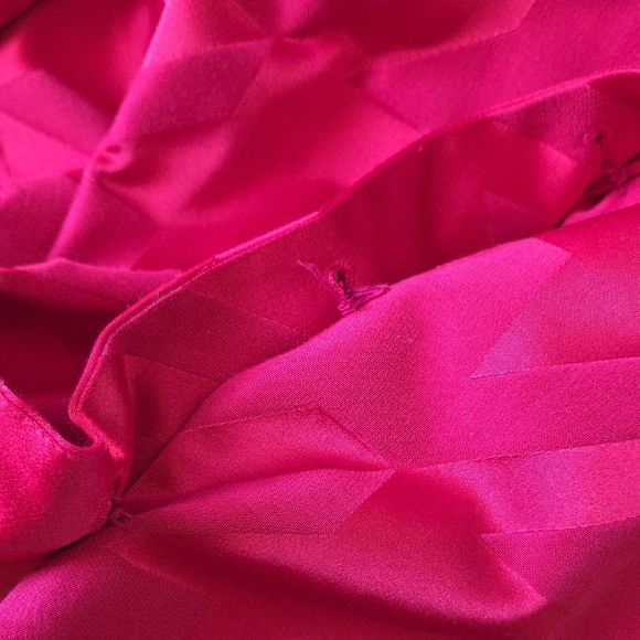 Cynthia Rowley 90s Y2K Red Long Line Blazer Trench Coat Sz 4 - Picture 14 of 14